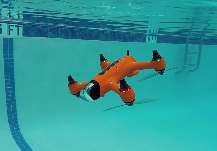 SPRY is the underwater drone capturing water sports in 4K video